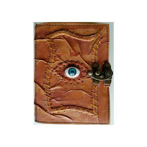 All Knowing Eye Leather Blank Book W- Latch - Nakhti By Kali J.N.S