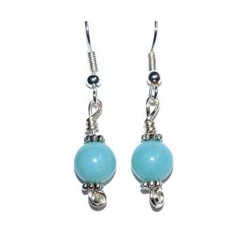 Amazonite Dangle Earrings - Nakhti By Kali J.N.S