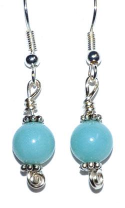 Amazonite Dangle Earrings - Nakhti By Kali J.N.S