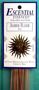 Amber Flame Escential Essences Incense Sticks 16 Pack - Nakhti By Kali J.N.S