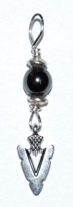 Arrowhead Pendant With Hematite Bead - Nakhti By Kali J.N.S
