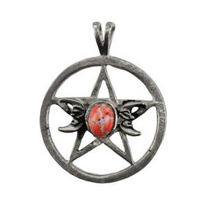 Triple Moon-pentagram Spell Amulet