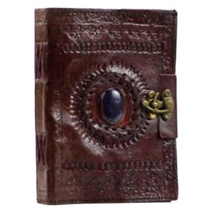 Stone Eye Leather Blank Book W- Latch