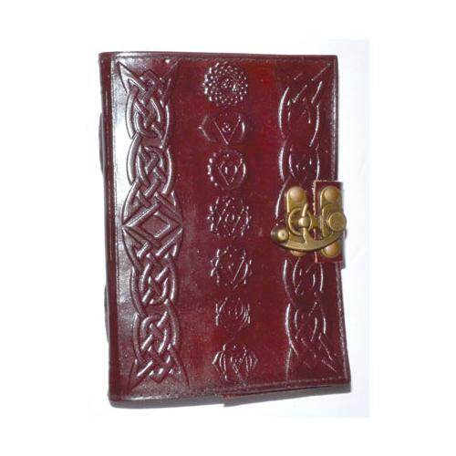 Chakra Leather Blank Book W- Latch