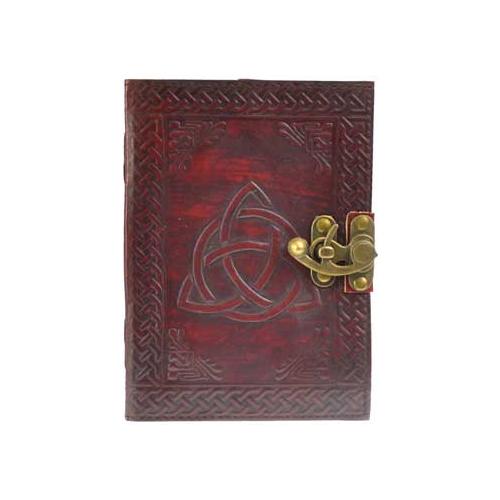 Triquetra Leather Blank Book W- Latch