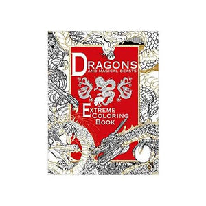 Dragons & Magical Beasts Extreme Coloring Book