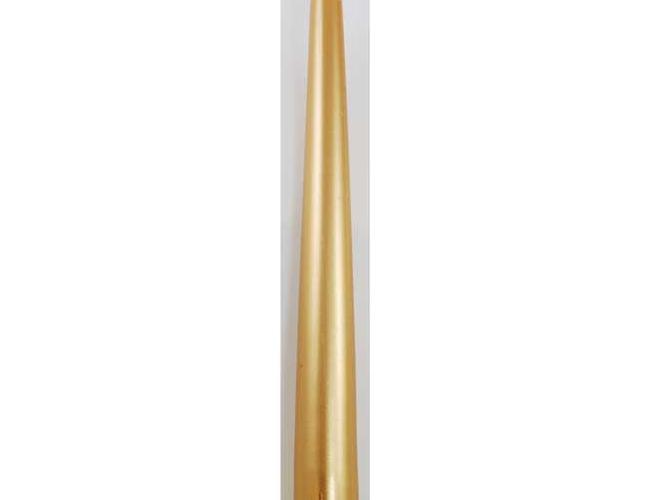 9" Gold Taper Candle