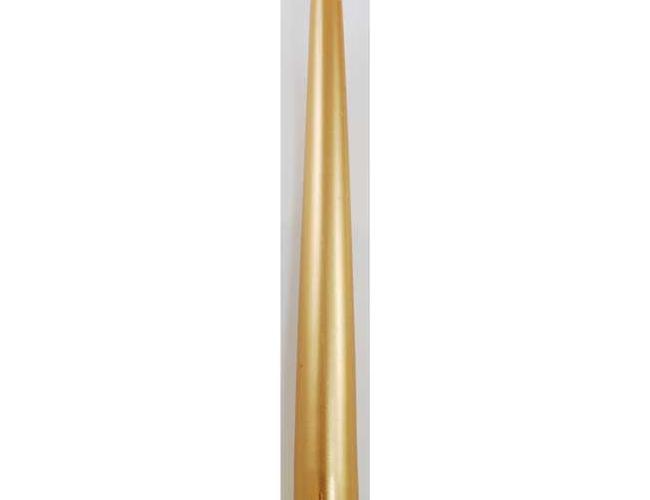 9" Gold Taper Candle