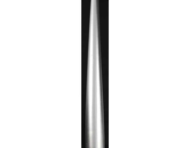 9" Silver Taper Candle