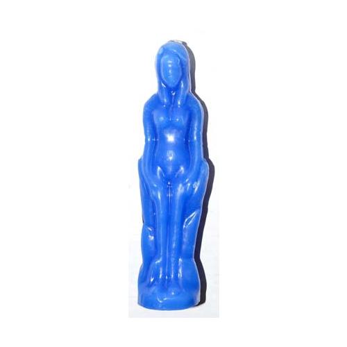 Blue Female Candle 7"