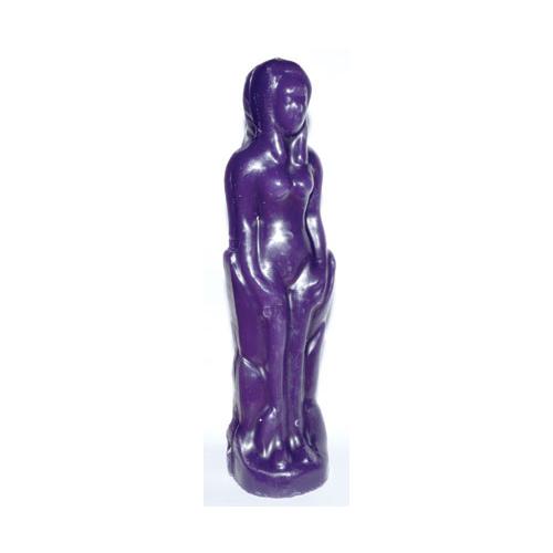 Purple Female Candle 7"
