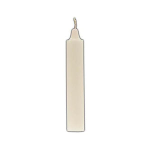 9" White Pillar Candle