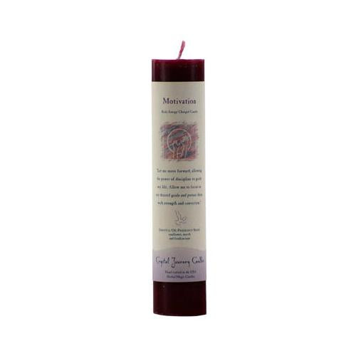Motivation Reiki Charged Pillar Candle