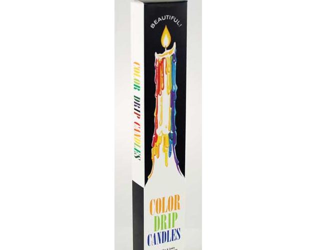 Mutli-color Drip Candles (2 Per Pack)