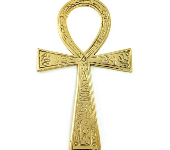 Brass Ankh 3 1-2"  X 6 1-2"
