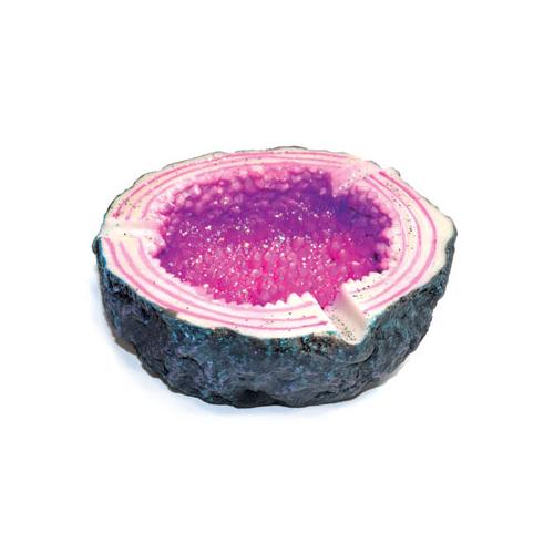 4 1-4" Purple Crystal Ashtray