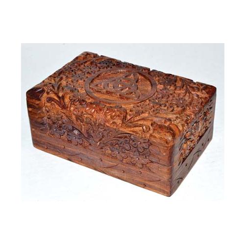 Triquetra Wooden Carved Box