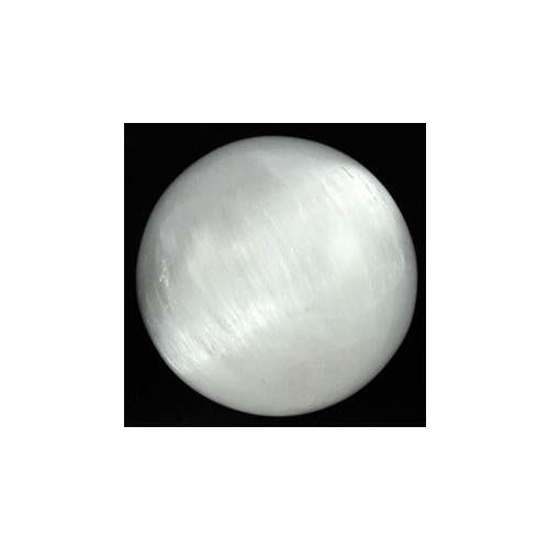 White Selenite Gazing Ball