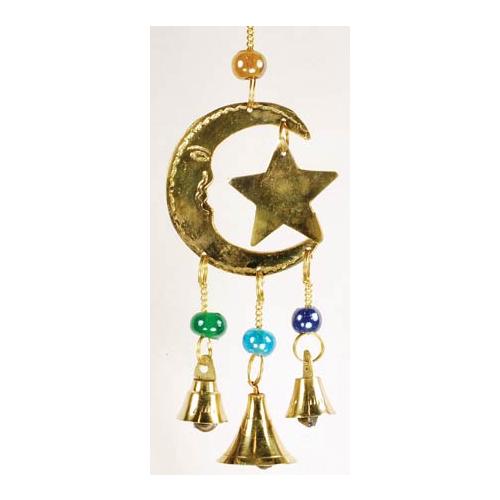 Three Bell Star And Moon Wind Chime