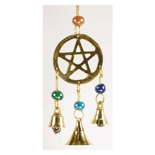 Three Bell Pentagram Wind Chime