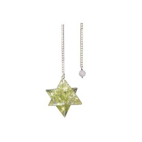 Merkabah Peridot Orgone Pendulum