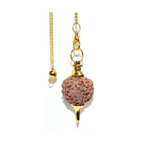 Gold Rudraksha Pendulum