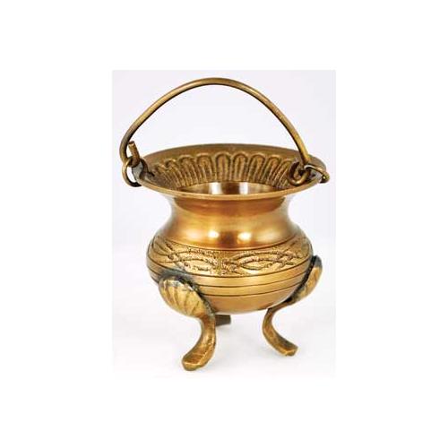 Celtic Brass Cauldron 3"