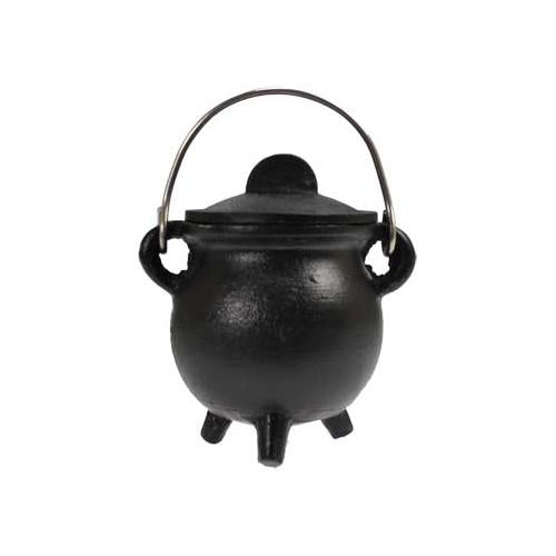 Plain Cast Iron Cauldron  W- Lid 3"