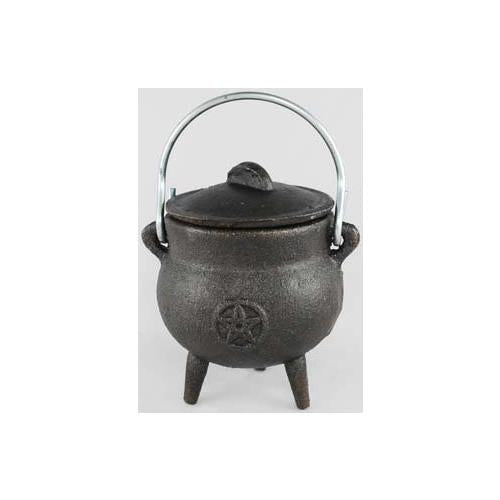 Pentagram Cast Iron Cauldron 3"