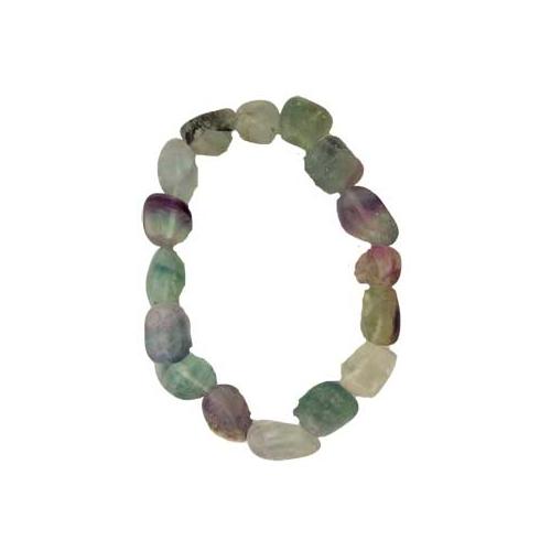 Fluorite, Rainbow Gemstone Bracelet