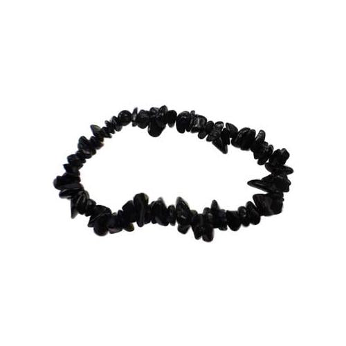 Obsidian, Black Chip Bracelet