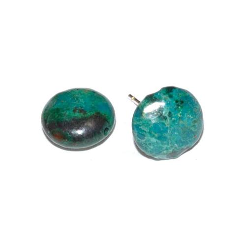 Chrysocolla Stud Earrings