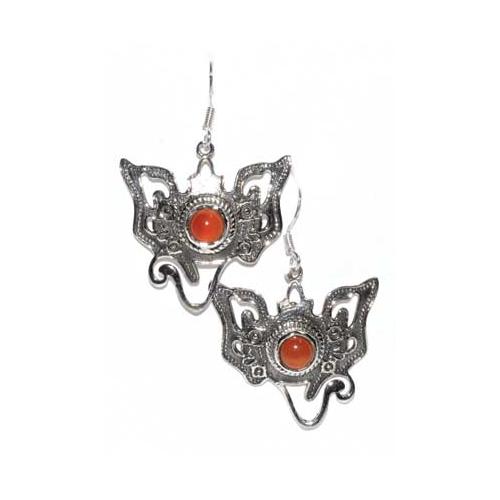 Ganesha Carnelian Earrings