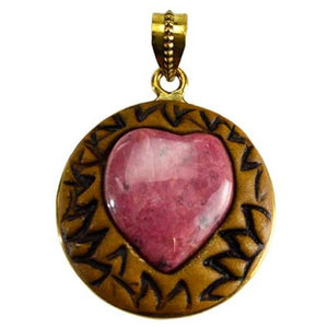 Clay And Gemstone Pendant