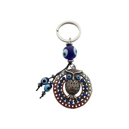 Owl Evil Eye Keychain