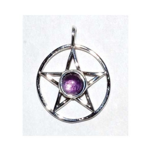 11-16" Pentagram Amethyst Sterling