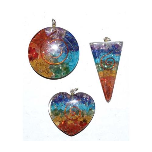 Orgone Chakra Spiral (set Of 3)