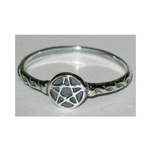 Pentagram Ring Size 4 Sterling