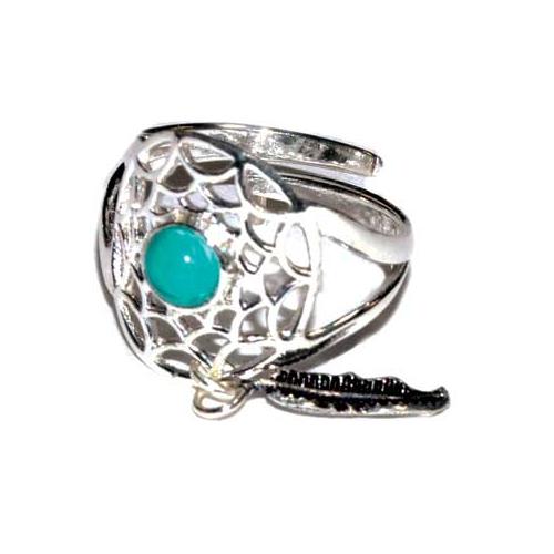 Dreamcatcher Turquoise Ring Adjustable