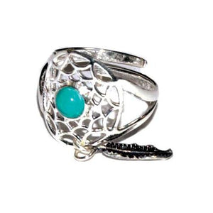 Dreamcatcher Turquoise Ring Adjustable