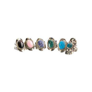 Stone Adjustable Ring (various)
