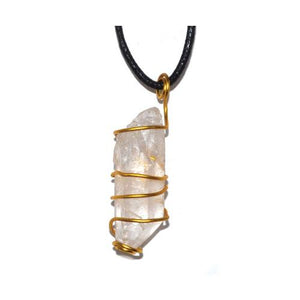 Quartz Wire Wrapped Pendant