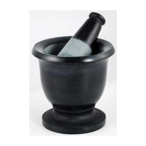 Black Soapstone Mortar & Pestle