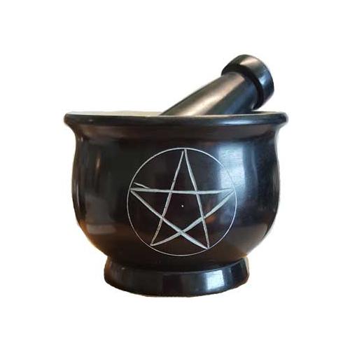 4" Pentagram Mortar And Pestle Set