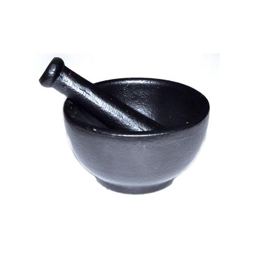 3 1-2" Cast Iron Mortar And Pestle Set