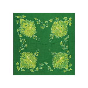 Green Man  Altar Cloth Or Scarve 36" X 36"