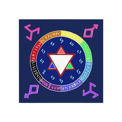 Rune Awakening Altar Cloth Or Scarve 36" X 36"