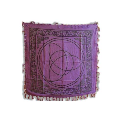 Purple Triquetra Altar Cloth 36" X 36"