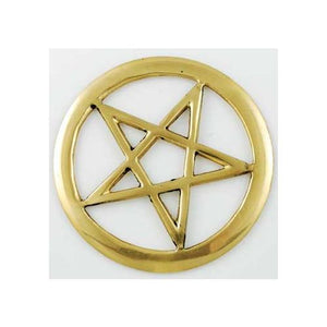 Brass Cut-out Pentagram 3"