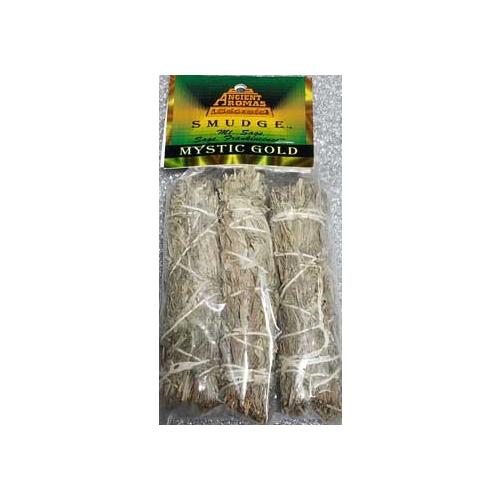 Mystic Gold Smudge Stick 3pk 4"